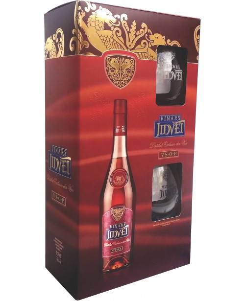 Jidvei VSOP cu 2 Pahare 0.7L Top Jidvei VSOP cu 2 Pahare 0.7L Top