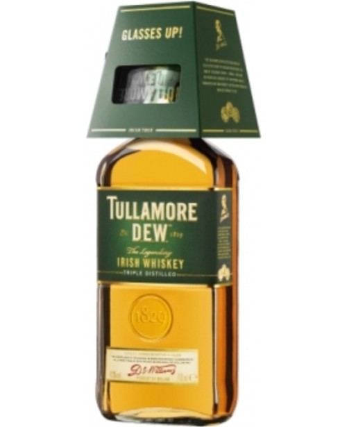 Tullamore Dew cu 1 Pahar 0.7L Top Tullamore Dew cu 1 Pahar 0.7L Top