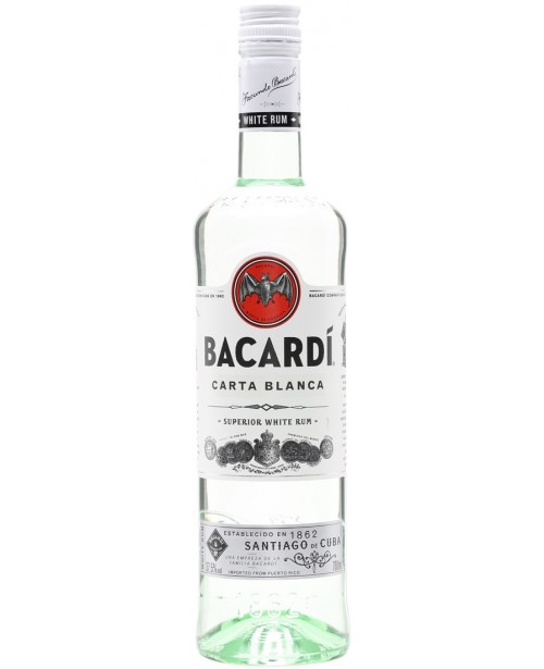 Bacardi Carta Blanca White 1L Top Bacardi Carta Blanca White 1L Top