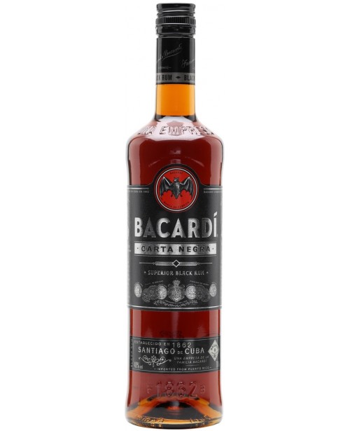 Bacardi Carta Negra Black 1L Top Bacardi Carta Negra Black 1L Top