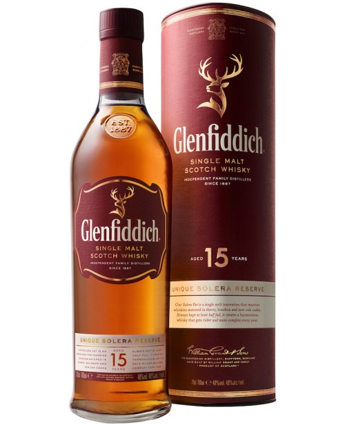 Glenfiddich 15 Ani Solera 0.7L Top Glenfiddich 15 Ani Solera 0.7L Top