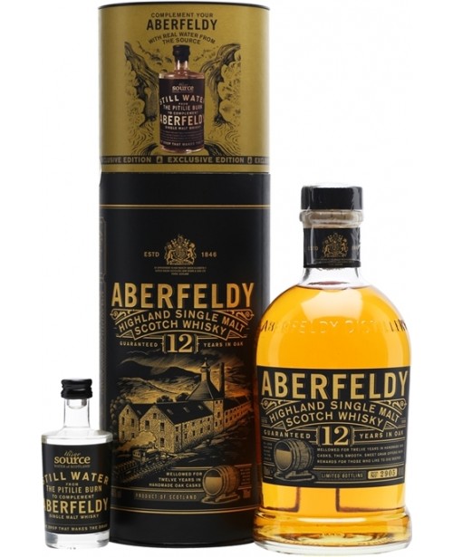 Aberfeldy 12 Ani + Sticla Apa Sursa Uisge 0.7L Top Aberfeldy 12 Ani + Sticla Apa Sursa Uisge 0.7L Top