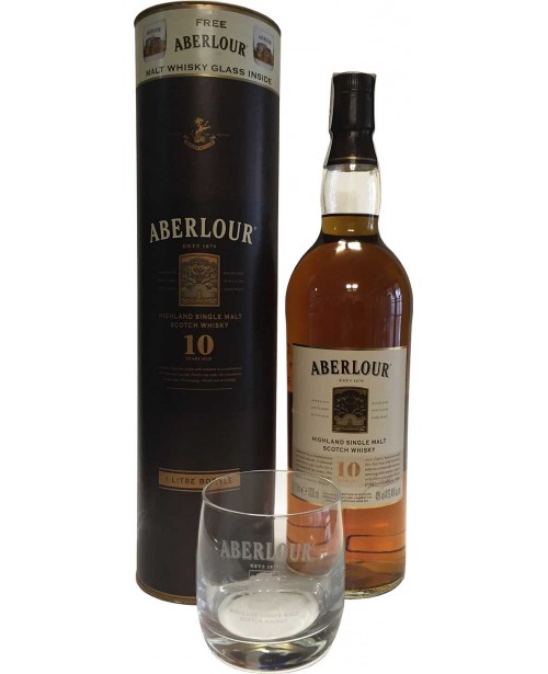 Aberlour 10 Ani Cu Pahar 1L Top Aberlour 10 Ani Cu Pahar 1L Top