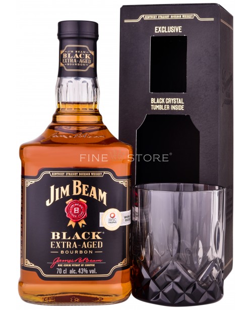Jim Beam Black Label cu Pahar 0.7L Whisky Bourbon FineStore