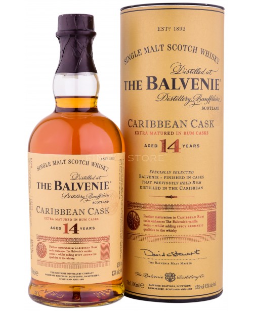 Balvenie 14 Ani Caribbean Cask 0.7L Top Balvenie 14 Ani Caribbean Cask 0.7L Top
