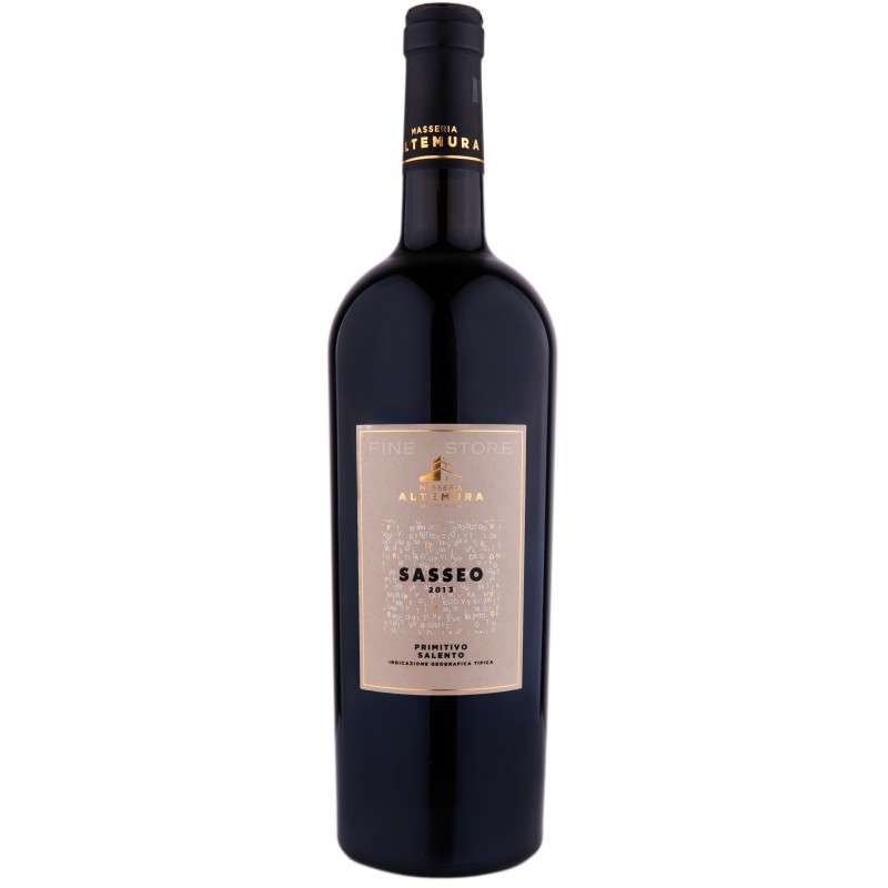Masseria Altemura Sasseo Primitivo Salento IGT 0 75L Vin Italia FineStore