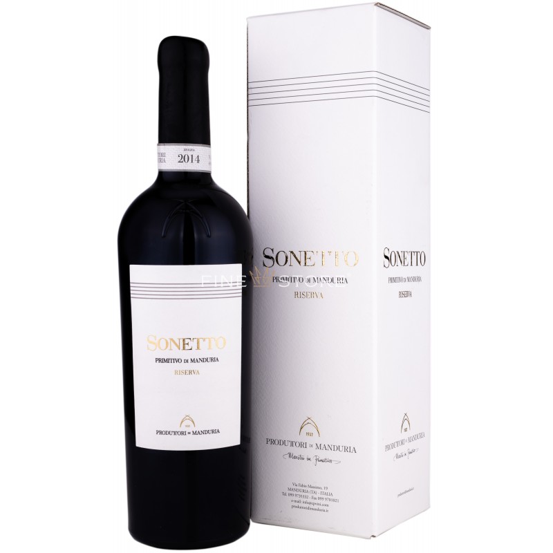 Produttori Di Manduria Sonetto Primitivo Di Manduria Riserva 0 75L Vin 