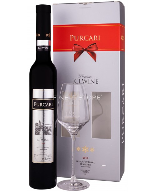 Purcari Ice Wine cu Pahar 0.375L Vin Republica Moldova FineStore