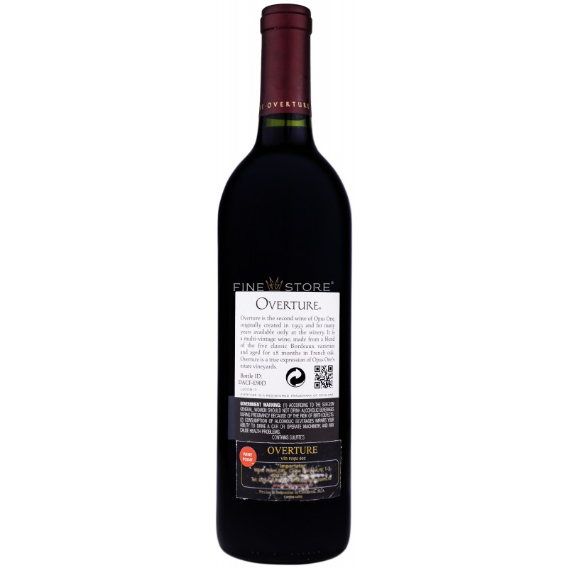 Opus One Overture 0.75L Vin SUA FineStore