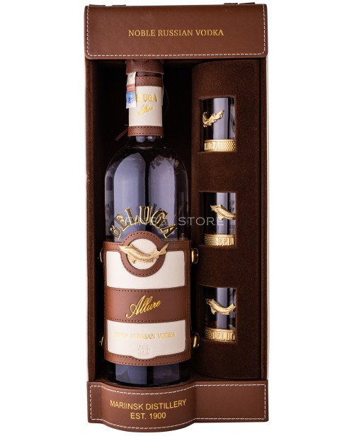 Beluga Allure Cu 3 Pahare Shot 0.7L Top Beluga Allure Cu 3 Pahare Shot 0.7L Top