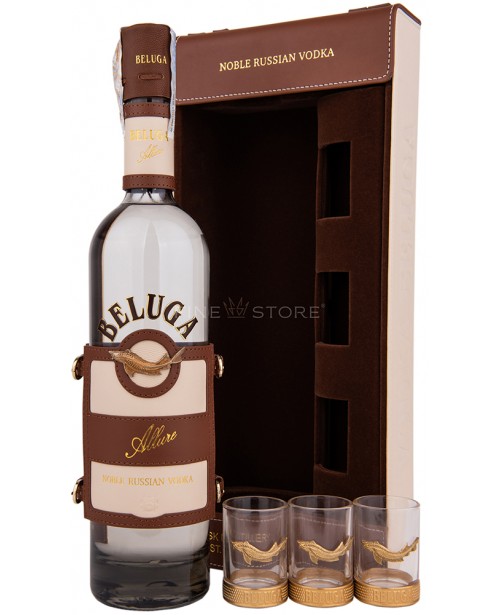 Beluga Allure Cu 3 Pahare Shot 0.7L Top Beluga Allure Cu 3 Pahare Shot 0.7L Top