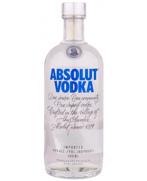Absolut Blue 0.5L Top Absolut Blue 0.5L Top