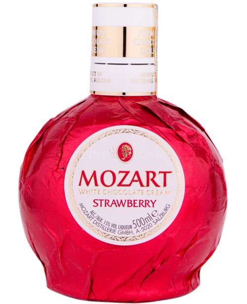 Mozart Strawberry White Chocolate Cream 0.5L Lichior | FineStore