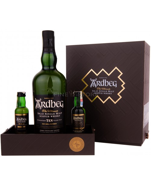 Ardbeg 10 Ani Exploration Pack cu Miniaturi Uigeadail si Corryvreckan 0.8L Top Ardbeg 10 Ani Exploration Pack cu Miniaturi Uigeadail si Corryvreckan 0.8L Top