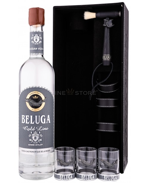 Beluga Gold Line Cu 3 Pahare Shot 0.7L Top Beluga Gold Line Cu 3 Pahare Shot 0.7L Top