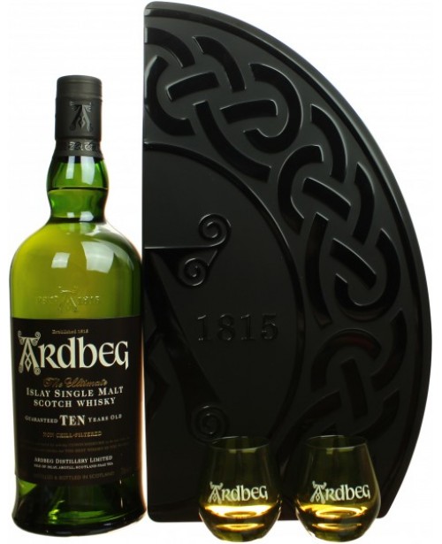 Ardbeg 10 Ani Quadrant cu 2 Pahare Shot 0.7L Top Ardbeg 10 Ani Quadrant cu 2 Pahare Shot 0.7L Top